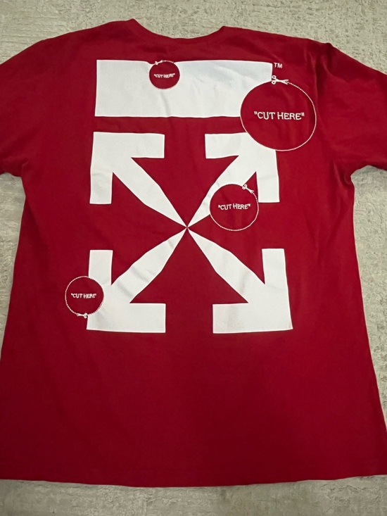 Off-White Other - OFF WHITE “Cut Here” Stitched Tee